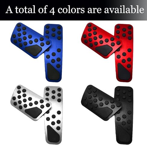 Aluminum Alloy Pedal Cover For Dodge 2009-2023 Charger Challenger Chrysler 300 300c No Drilling Aluminum Brake and Accelerator Pedal Covers~Red in Kuwait