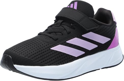 adidas Kids Duramo SL Sneaker, Black/Zero Metallic/Green Spark (Elastic Lace), 7.5 US Unisex Toddler in Kuwait