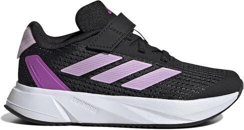 adidas Kids Duramo SL Sneaker, Black/Zero Metallic/Green Spark (Elastic Lace), 7.5 US Unisex Toddler in Kuwait