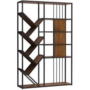 Bookshelf Nordic Living Room Partition Rack Office Decoration Rack Multi-Layer Antique Shelf Bookshelf Bookshelves and Bookcases(B) in Kuwait