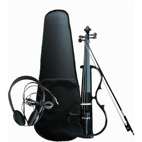 مجموعة كمان احترافية كمان إلكتروني ملون 4/4 مبتدئين يعزفون على آلة وترية (أزرق) in Kuwait