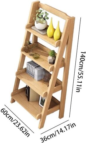 Bookshelf Nordic Simple Solid Wood Trapezoidal Multi-Layer Storage Bookshelf Bedroom Small Storage Rack Bookshelves and Bookcases in Saudi Arabia