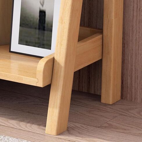 Bookshelf Nordic Simple Solid Wood Trapezoidal Multi-Layer Storage Bookshelf Bedroom Small Storage Rack Bookshelves and Bookcases in Saudi Arabia