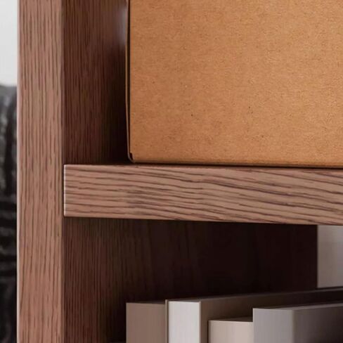 Bookshelf Household Solid Wood Movable Floor Bookshelf Living Room Bedroom Wall Storage Cabinet Bookshelves and Bookcases in Saudi Arabia