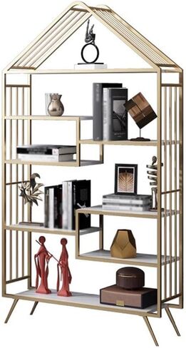 Bookshelf Creative Iron Rack Living Room Entrance Storage Bookshelf Floor Display Rack Bookshelves and Bookcases in Saudi Arabia
