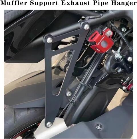 Motorcycle Muffler Support Exhaust Pipe Hanger Bracket Holder Stainless Steel Exhaust Pipe Hanger Rear Foot Rest for Kawasaki ZX4R ZX4RR ZX25R in Saudi Arabia