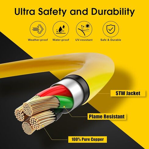 سلك محول شاحن NEMA 14-30P إلى 14-50R EV، 125V/250V 4 منفذ مجفف على الطراز الحديث (ما بعد 1996) إلى قابس شاحن EV القياسي 14-50، وليس لـ RV، ETL مدرج (10FT) in Kuwait