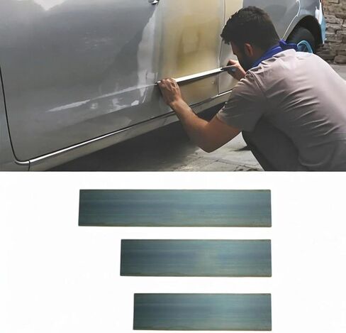 3-Piece Auto Frame Filler Tool Set Steel Surface Smoother Multiple Sizes Automotive Body Filler Spreader DIY Projects- Gray04 in Saudi Arabia
