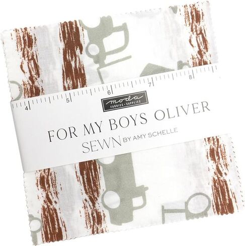 for My Boys Oliver Charm Pack by Amy Schelle; 42-5" Precut Fabric Quilt Squares in Saudi Arabia