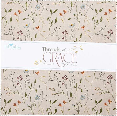 Kassidy Grace Threads of Grace 10" Stacker 42 10-inch Squares Layer Cake Riley Blake 10-16820-42 in Saudi Arabia