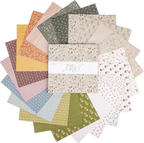 Kassidy Grace Threads of Grace 10" Stacker 42 10-inch Squares Layer Cake Riley Blake 10-16820-42 in Saudi Arabia