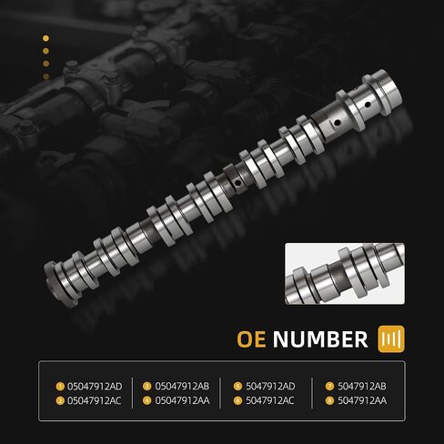 5047913AA Right Side Intake Camshaft, for Jeep Wrangler/Grand Cherokee/Gladiator,for Dodge Durango,for RAM 1500/Promaster, for Chrysler Pacifica/Voyager, 3.6L, 16-24, 5047913AD,05047913AB in Saudi Arabia