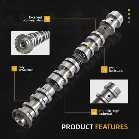 5047913AA Right Side Intake Camshaft, for Jeep Wrangler/Grand Cherokee/Gladiator,for Dodge Durango,for RAM 1500/Promaster, for Chrysler Pacifica/Voyager, 3.6L, 16-24, 5047913AD,05047913AB in Saudi Arabia