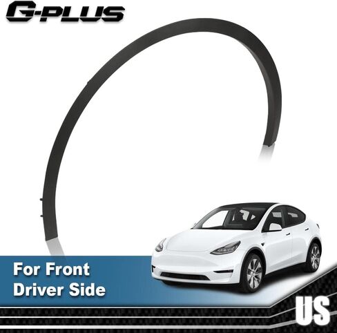 G-PLUS Fender Flares Compatible With 2020 2021 2022 2023 2024 Tesla Model Y MY, Wheel Fender Arch Molding Trim 149416400B,149418800B Black (Front Left Driver Side) in Saudi Arabia