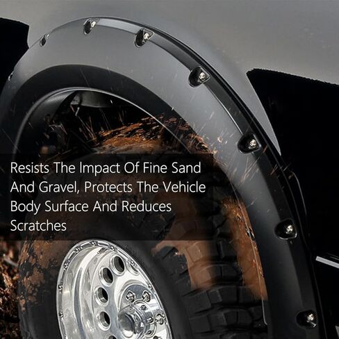 G-PLUS Fender Flares Compatible With 2020 2021 2022 2023 2024 Tesla Model Y MY, Wheel Fender Arch Molding Trim 149416400B,149418800B Black (Front Left Driver Side) in Saudi Arabia