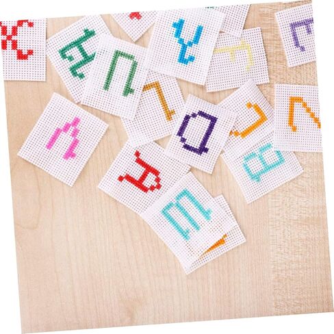 Gadpiparty 30Pcs Plastic Mesh Canvas Sheets for Cross Stitch Needlework and DIY Crafting Lightweight Easy to Cut for Knitting Crochet and Embroidery Projects White in Saudi Arabia