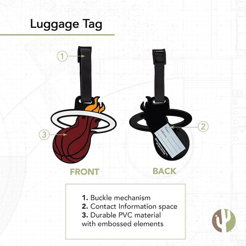 Brooklyn Nets Team NBA National Basketball Association Luggage Tag Bag (PVC Luggage Tag) in Saudi Arabia