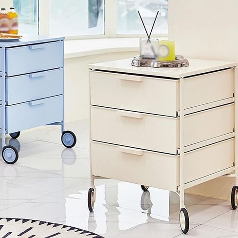 Modern Storage Cabinet, Multi-Layer Night Stand, Movable Bedside Table for Living Room and Bedroom - Simple Design for Easy Organization in Saudi Arabia