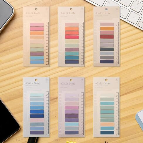 Tabs 1200Pcs Sticky Index Tabs Page Markers,Writable and Transparent Sticky Notes Page Tabs Book Markers Label Stickers Index Tabs for Page Marking Classify File (6 Pad) in Saudi Arabia