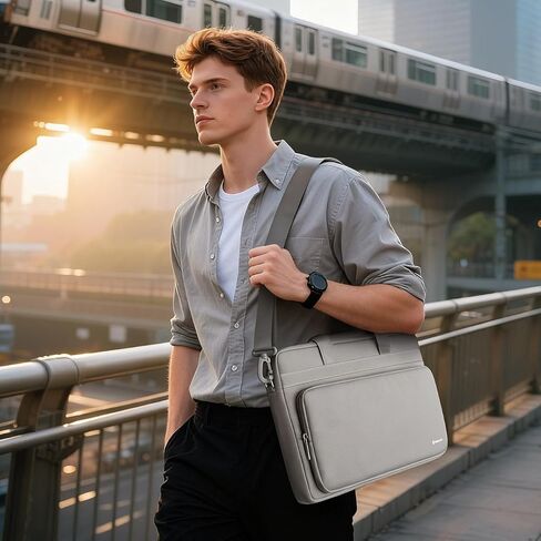 NIDOO 13 بوصة حقيبة كمبيوتر محمول حقيبة كتف لـ 14 بوصة MacBook Pro M3 M2 / 13.6 بوصة Macbook Air / 13.5 بوصة Surface Laptop 5 4/14 بوصة IdeaPad Flex 5 / ThinkPad E14 T14 / HP Pavilion x360 / Latitude 7440 in Kuwait