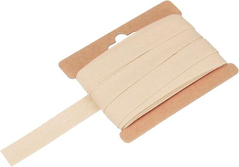 Generic 1/2 Inch Single Fold Bias Tape Cotton Continuous Bulk Bias Tape for Sewing, Seaming Quilting Hemming Binding Crafts (Khaki 10 Yards) in Saudi Arabia
