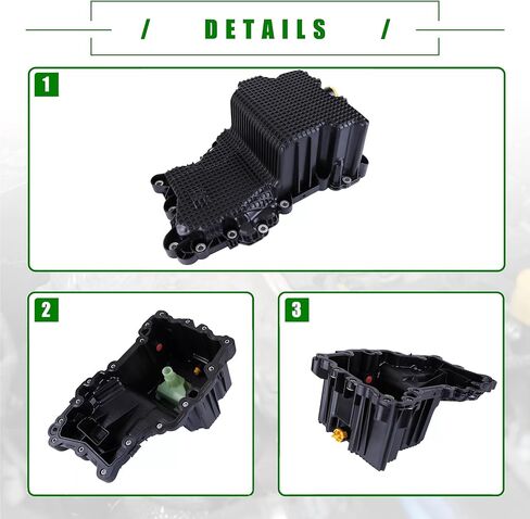 264-336 Engine Oil Pan & Gasket & Bolts Compatible with Ford F150 2015-2018 2.7L V6 Replace FL3Z6675C, CA6010400 in Kuwait