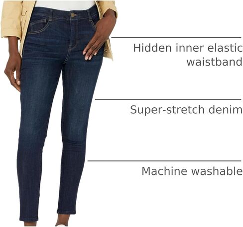 Democracy Women's High Rise Ankle Jean, Teking Green, 12 in Saudi Arabia