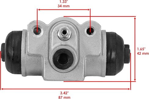Caltric Front Wheel Hub Brake Cylinder Compatible with Kawasaki Mule 4010 Kaf620 4X4 2009-2018 in Saudi Arabia