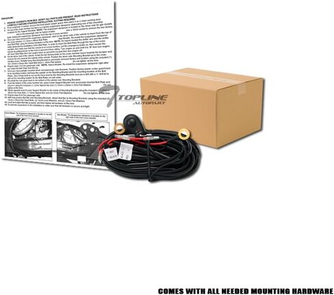 R&L Racing واقي قضيب الثور الشبكي المرصع باللون الأسود غير اللامع مع لوحة انزلاقية + مجموعة شريط إضاءة LED 120 وات متوافقة مع 2021-2024 Ford Bronco in Kuwait