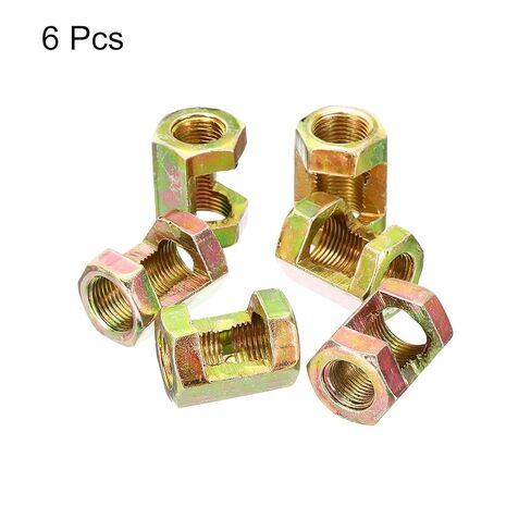 PATIKIL 1/8IP to M12x1mm Hex Coupling Nut, 10 Pack Female Thread Connector 25mm Hexagonal Sleeve Nut Rod Bar Stud Tube Joint Adapter Hardware for Lamp Repair in Saudi Arabia