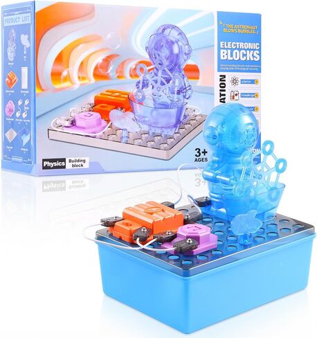STEM Educational Toy Science Kits for Kids, Electric Bubble Machine, DIY Circuit Connections, Educational Fun Toy Gift for Children Boys Girls Ages 3 4 5 6 7 8 9 10 11 12 in Kuwait