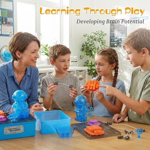 STEM Educational Toy Science Kits for Kids, Electric Bubble Machine, DIY Circuit Connections, Educational Fun Toy Gift for Children Boys Girls Ages 3 4 5 6 7 8 9 10 11 12 in Kuwait