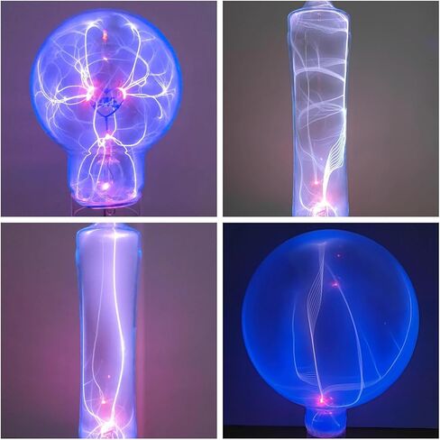 Music Tesla Coil Speaker,Bluetooth Mini Tesla Coil, Touchable Artificial Lightning Spark Gap Arc Generator, Wireless Transmission Experiment Model, Science Teaching Lightning Toy(White 02) in Saudi Arabia