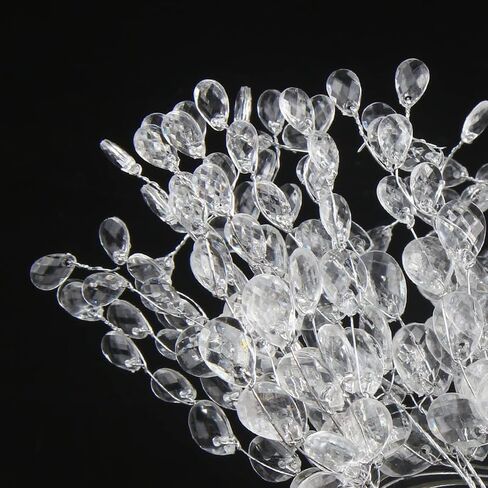 50pcs Acrylic Bead Drop Stems Flower Bouquet Crystal Bud Branches Flower Twig Pick for Wedding Home Decoration Floral Decor Craft Supply in Saudi Arabia
