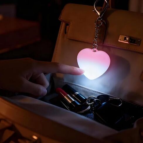 حقيبة حمل بمحفظة Love مزودة بإضاءة تعمل باللمس، وأضواء محفظة للمحفظة الداخلية، وحقيبة يد قابلة لإعادة الشحن، وإضاءة LED مع مستشعر تلقائي، وحقيبة يد نسائية وإكسسوارات حقائب الظهر (قلب-P*2) in Saudi Arabia