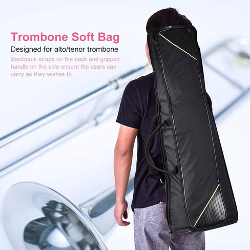 Vbest life Trombone Bag, 3 Colors Portable Alto/Tenor Trombone Shoulders Bag Handbag Musical Instrument Accessories in Saudi Arabia