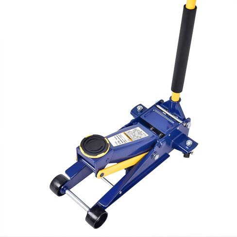Low Profile Floor Jack 2 Ton (4,400 lbs), Heavy Duty Steel Hydraulic Racing Car Jack, Single Piston Quick Lift Pump with 5.1"-13" Lifting Range, Portable Hydraulic Floor Jack (Blue) in Saudi Arabia