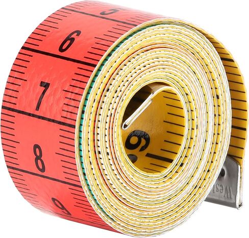 Soft Tape Measure, Sturdy Plastic Ruler with Metal Ends, Body Measurement, Handmade, Sewing, Weight Control, Small, Lightweight, Clear Markings, for Most Scenarios in Saudi Arabia