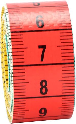 Soft Tape Measure, Sturdy Plastic Ruler with Metal Ends, Body Measurement, Handmade, Sewing, Weight Control, Small, Lightweight, Clear Markings, for Most Scenarios in Saudi Arabia