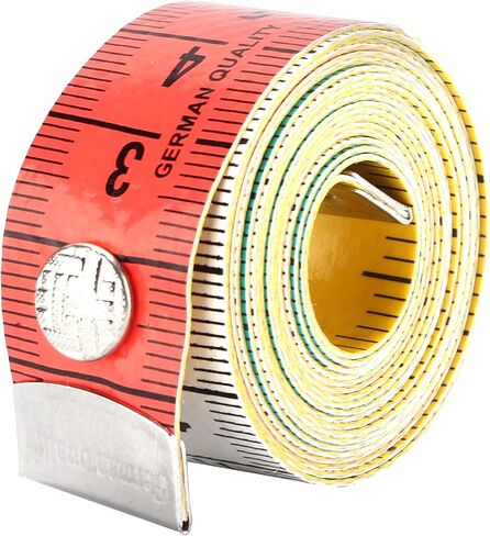 Soft Tape Measure, Sturdy Plastic Ruler with Metal Ends, Body Measurement, Handmade, Sewing, Weight Control, Small, Lightweight, Clear Markings, for Most Scenarios in Saudi Arabia