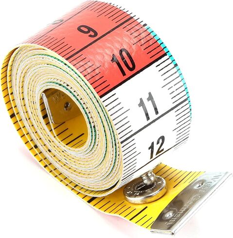 Soft Tape Measure, Sturdy Plastic Ruler with Metal Ends, Body Measurement, Handmade, Sewing, Weight Control, Small, Lightweight, Clear Markings, for Most Scenarios in Saudi Arabia