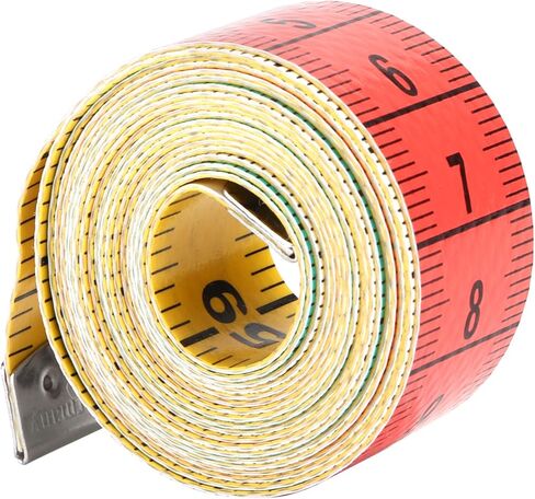 Soft Tape Measure, Sturdy Plastic Ruler with Metal Ends, Body Measurement, Handmade, Sewing, Weight Control, Small, Lightweight, Clear Markings, for Most Scenarios in Saudi Arabia