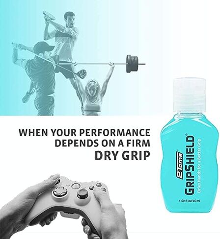 2Toms GripShield, Liquid Chalk Grip Enhancer for Sweaty Hands, Keeps Hands Dry, 1.5 Ounce, 2 Bottles in Saudi Arabia