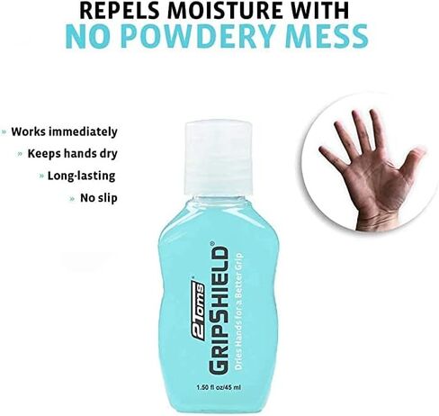 2Toms GripShield, Liquid Chalk Grip Enhancer for Sweaty Hands, Keeps Hands Dry, 1.5 Ounce, 2 Bottles in Saudi Arabia
