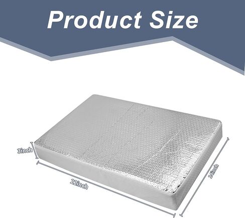 ESMING 1Pack 22"x14"x3" RV Skylight عازل، RV تنفيس عازل، RV غطاء كوة مع سطح عاكس، عزل RV مقاوم للماء، RV فتحة سقف كوة يعزل الضوء ويقلل الضوضاء in Kuwait