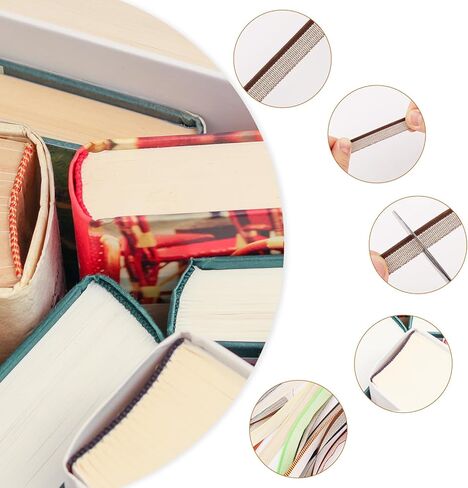 48pcs Book Binding Headbands, 11.8x0.5inch 24 Colors Book Headband Book Binding Cotton Book Binding Cloth Set for Bookbinding Beginners Book Repair Book Decor in Saudi Arabia