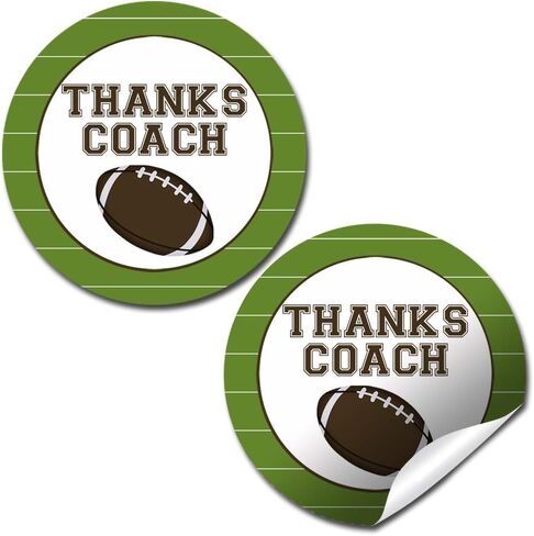 Baseball Team Coach Appreciation Thank You Sticker Labels, 40 2" Party Circle Stickers by AmandaCreation, Great for Envelope Seals & Gift Bags in Saudi Arabia
