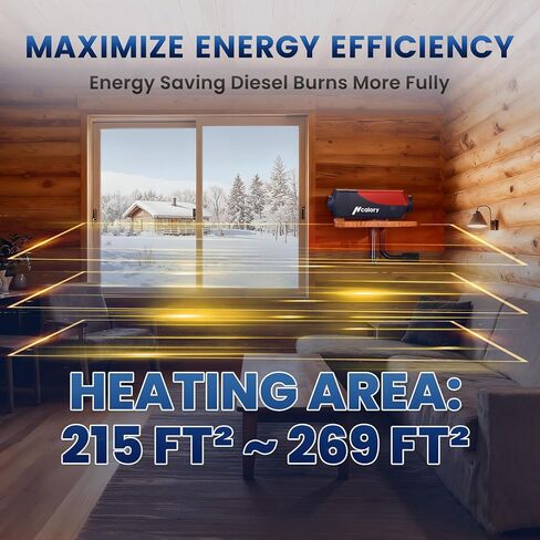 8KW Diesel Heater, 10L HBU1S Parking Diesel Air Heater Fast Heating 12/24V with Bluetooth App Control, Automatic Start and Stop, Multiple Timed Settings, Altitude Mode for RV Garage 2025 Upgraded in Saudi Arabia