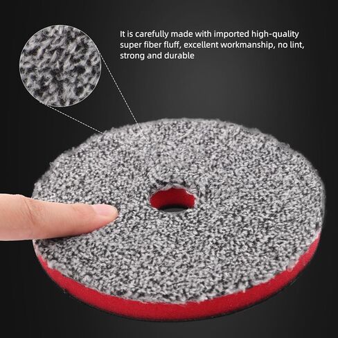 SPTA Microfiber Cutting Pads, 3PCS Soft Microfiber Wax Removal Pad, Detailing Wax Applicator Pad, for Waxing and Polishing&Scratch and Vortex Removal Pad (3 Inch Sets) in Saudi Arabia