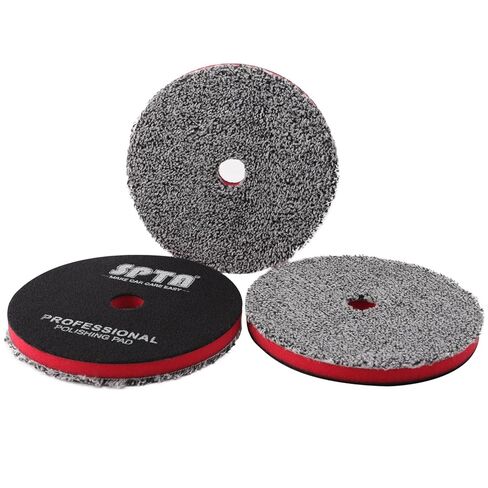 SPTA Microfiber Cutting Pads, 3PCS Soft Microfiber Wax Removal Pad, Detailing Wax Applicator Pad, for Waxing and Polishing&Scratch and Vortex Removal Pad (3 Inch Sets) in Saudi Arabia